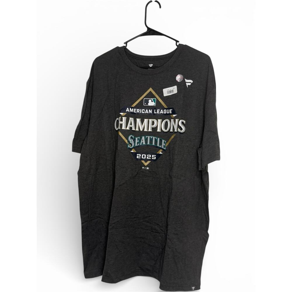 Seattle Mariners AL Champions 2025 Fanatics Tee Men's XL MLB Postseason